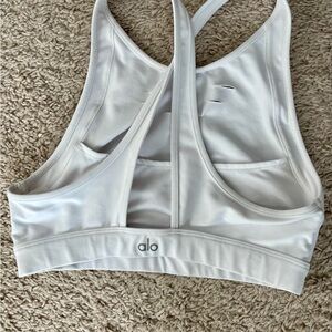 ALO Yoga White Sports Bra